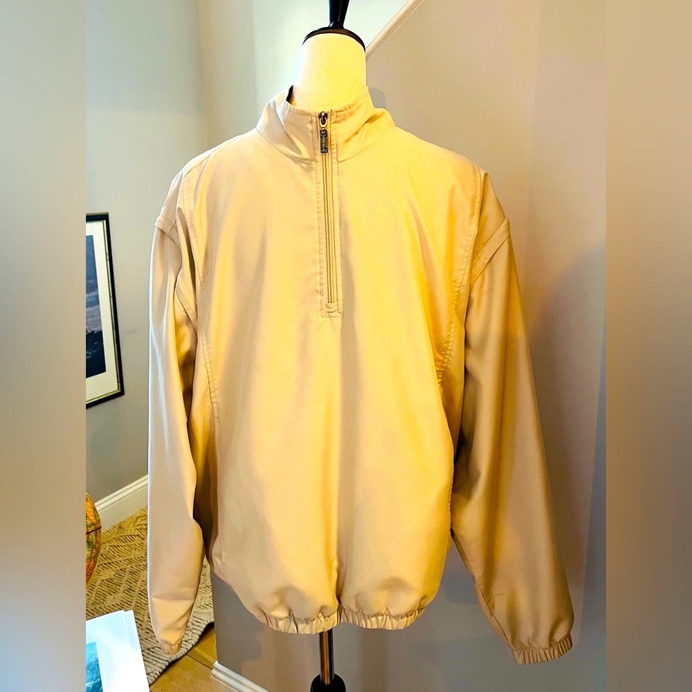 GRAND SLAM Golf Jacket/Vest 1/4 Zip Pullover Long Sleeve High Neck Side Pockets